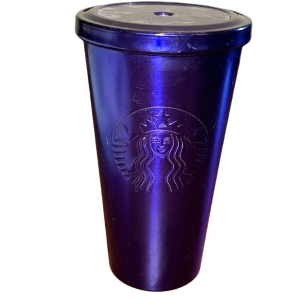 Starbucks Purple Stainless Steel Tumbler With Lid 24 Oz